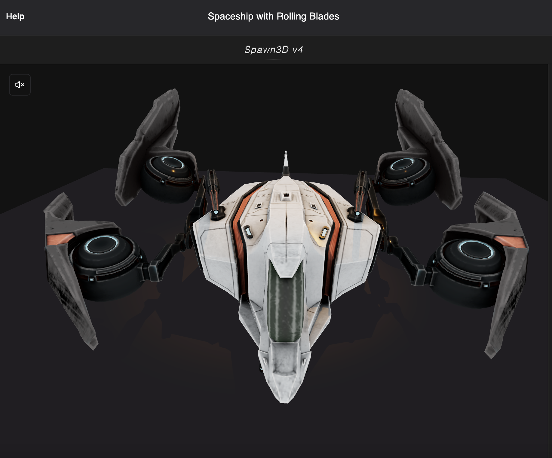 Spaceship in Spawn3D